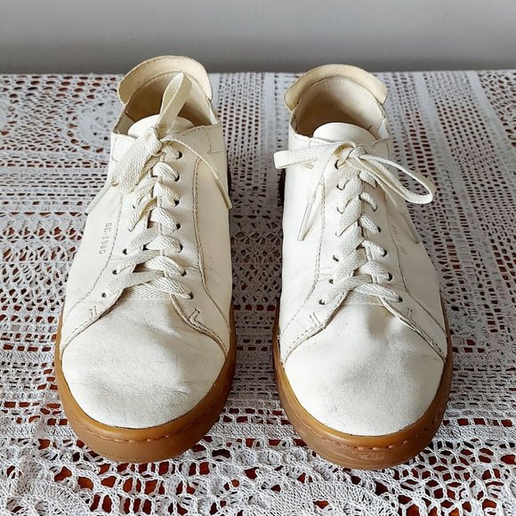 Sam Edelman Leather Sneakers Jayme Se-1980 Cream Lace-up Women's Size 8/8.5 - Picture 7 of 14